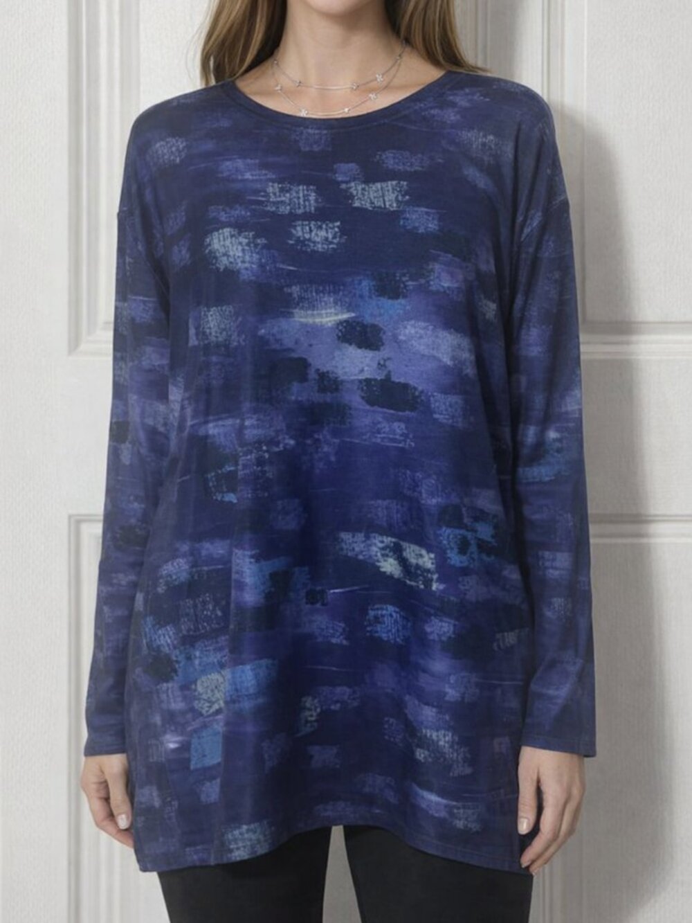 Red Coral Comfy Blue/Purple Long Sleeve Top  (C33)